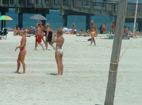 Hot girls at the beach with GND Candids.