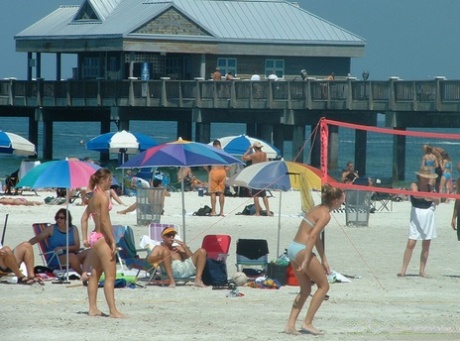 At the beach, GND Candids are filled with lively girls.