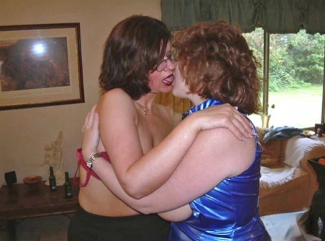 Britain's curvy female, Curvy Claire with a girlfriend engage in group sexual activity.