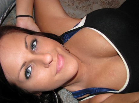 Amateur Girl With Striking Eyes Takes Safe For Work Self Shots