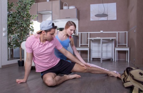 Despite her thin frame and red hair, Olivia Westsun puts on leg warmers while going from head to toe.