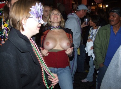 Drunk Girls Showing Their Tits In Public