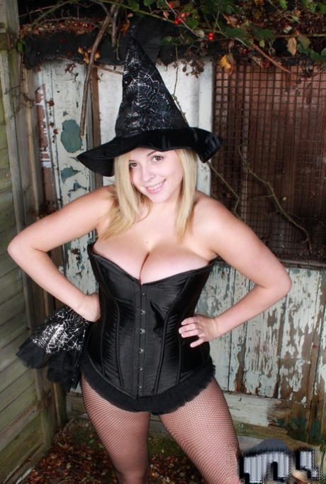 Busty Young Cosplay Witch Tegan Brady Teases Hotly With Her Lovely Big Tits
