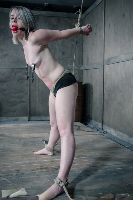 Naked Chick Bambi Belle Is Tortured Beyond Belief While Tied Up In A Dungeon