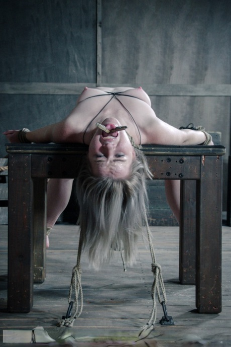 Naked Chick Bambi Belle Is Tortured Beyond Belief While Tied Up In A Dungeon