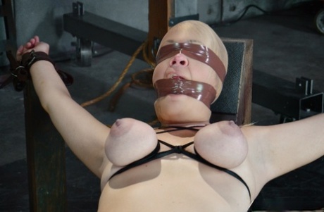 Restrained teen Winnie Rider is fucked by a machine & masturbated in a dungeon