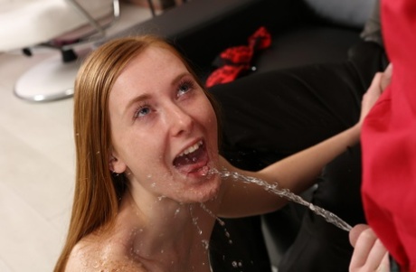 Natural Redhead Linda Sweet Gets Peed And Jizzed On During A DP