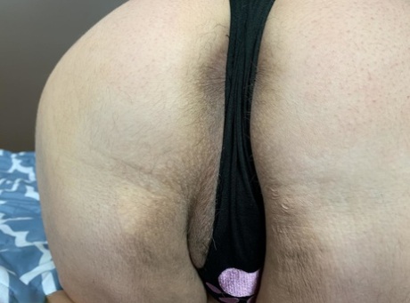 Sadie, the mature plump girl with cosplay hair, bares herself as Sexy NE BBW's vagina.