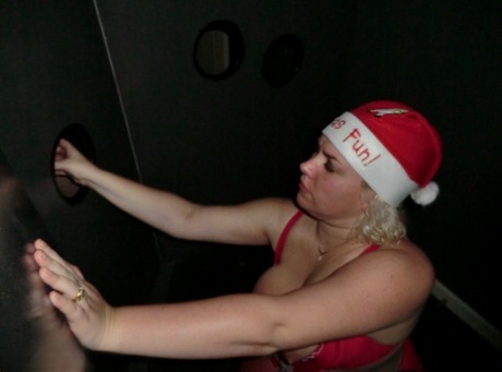 Suck: A kiss from blonde guy named BBW Barby at gloryholes and then some sexual activity ensued.