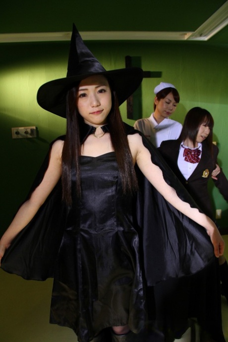 The dark arts are practiced by young Japanese girls who dress up in cosplay attire.