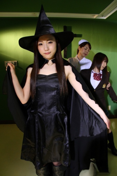 Dark arts are a common practice among young Japanese individuals who dress up in cosplay attire.