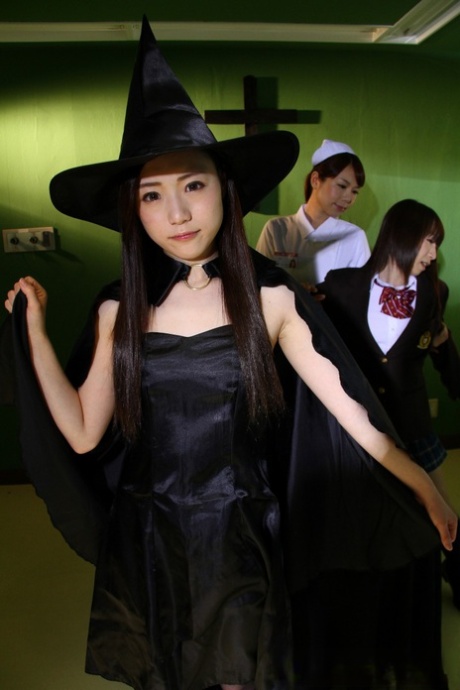 Those who come from Japan engage in the practice of dark arts and dress up in cosplay attire.