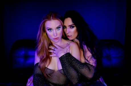 Gay lesbian performance: Pornstars Madison Morgan & Misha Montana.