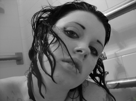 Kinky Teen Barbie Bondage In Bathtub Black And WhiteBondage,Handcuffs,Teen