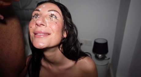 Brunette Amateur Concludes A Rough Fuck With Sperm On Her Face
