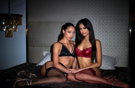 Alexis Tae And Eliza Ibarra Model Pretties While Attracting A Black Man