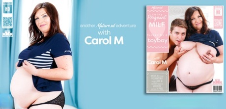 During her pregnancy, Carol M takes care of a young boy at home.