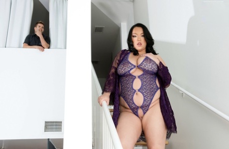 Burnett Fatty Kash Bella Seduces Her Man Friend In Sexy Lingerie