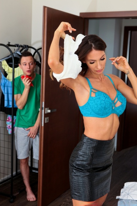Hot Mom Natalie Grace Bangs Her Stepson After Catching Him Peeking At Her