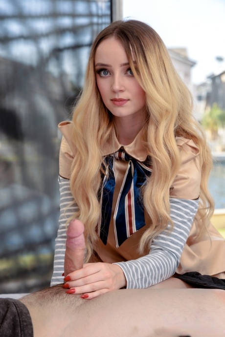 Blonde Teen Maria Kazi Looks Like A Living Doll While Having Sex With A Boy