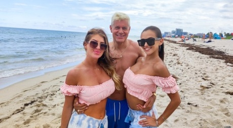 Bringing home the big stuff: Brunettes, Beach Babes, and a threesome.