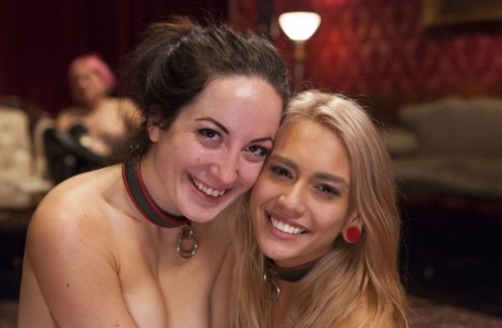The use of female slaves, Janice Griffith and Marley Blaze, is prevalent in hardcore sex acts.