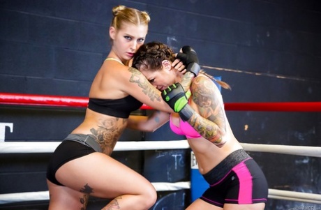 460px x 278px - Female kick boxers settle their bout with lesbian sex in boxing ring -  PornPics.com