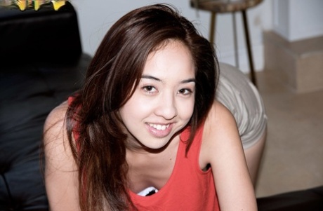 A naked Mila Jade is subjected to a bang from behind before being stripped down.