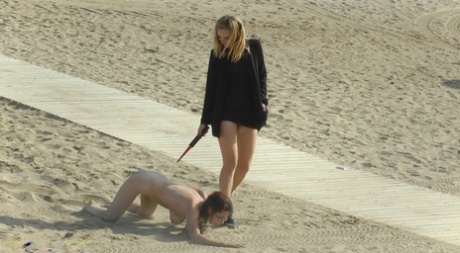 Public places are where female submissive endures humiliation.