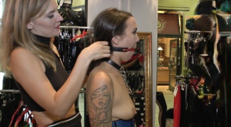 A girl with a tattoo is subjected to humiliation in public and is then subjected to gangbanging.