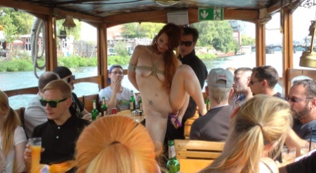 Natural redheads are obliged to engage in humiliating sexual acts in public.