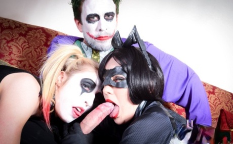 Bi Girls Tina Kay & Jessica Jensen Takes Part In A Cosplay Themed Threesome