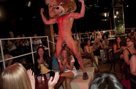 Bachelorette Party Gets Wild And Crazy When Ladies Start Blowing Male Dancers