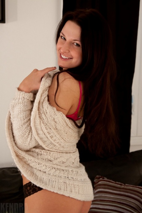 The first timer, Kendra Rain, releases her piercingly fitted breasts beneath an alluring brassiere for the first time.