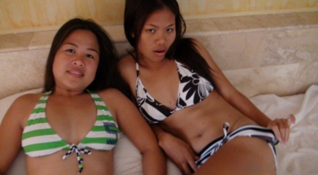 Prior to a POV threesome, Nicole and Anne, both Filipina sisters, were seen dripping in bikinis.