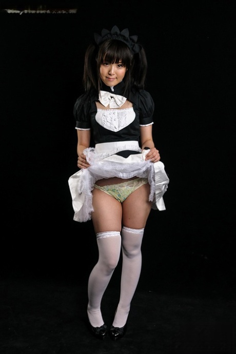 POV Japanese Maid Panty & Pussy Rubbing Upskirt 