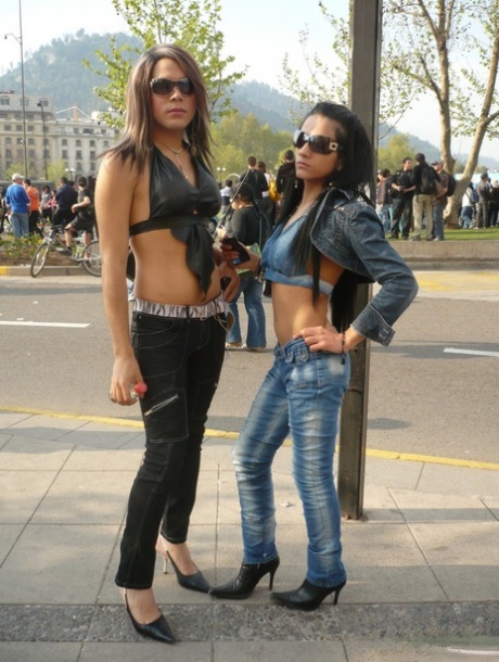 Hot Trannies At The Gay Parade In Santiago