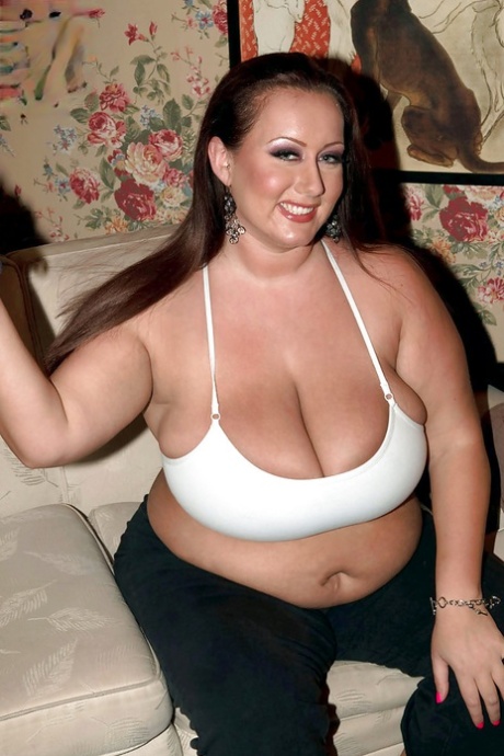 Obese hotties are brought out in public at the private topless party.
