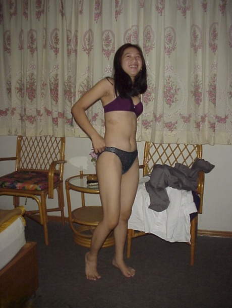 Naughty Asian female has an excessively curvy body, which makes her fond of groining and touching herself.