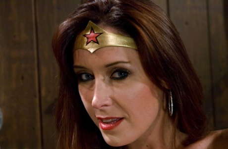 On kinky Device Bondage, Christina Carter stars as Wonder Woman in the pornographic film.