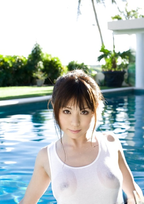 There are also small Asian coed animals, and nice tits Aya Hirai stripping by the pool.