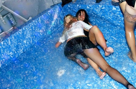 Fetching gals getting wet and going wild at the drunk party sexy photo #16