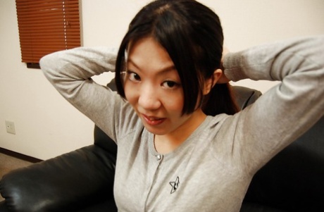 Asian MILF Shizuka Saeki Stripping Down And Playing With A Vibrator