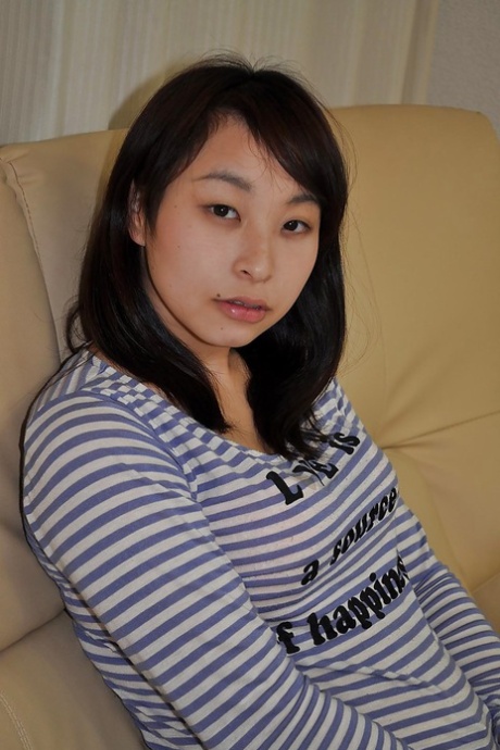 Playful Asian Teen Kasumi Ayano Undressing And Vibing Her Clit