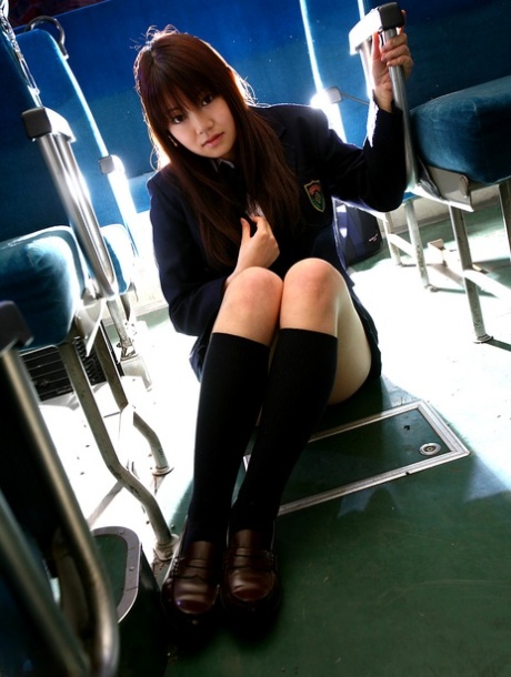 Japanese Schoolgirl With Huge Tits Yayoi Yoshino Gets Nailed On The Bus
