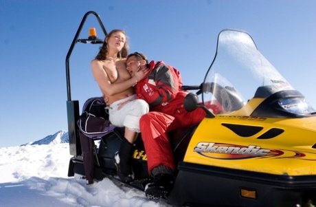Hungarian MILF Gilda Roberts Enjoys A Thorough Anal Fuck On A Snowmobile