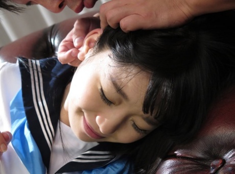 Японская фотомодель Юна Химекава снимает боди и жестко трахается