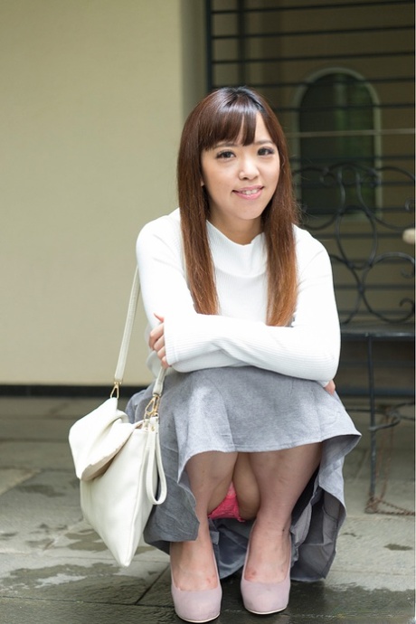 Sweet Asian girl Akari Kiriyama shows her small tits and gets rocked on.
