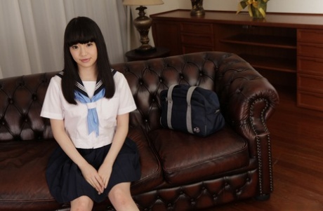 Innocent Japanese teen Yuna Himekawa gets fucked in her schoolgirl uniform