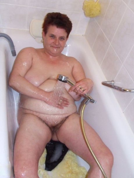 Ingeborg, the saggy breasted woman who is a householder, enjoys playing with it in the bathroom.